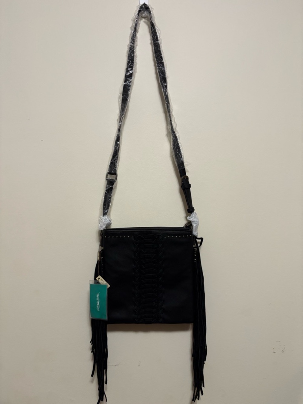Trinity Ranch Leather Fringe Crossbody Bag